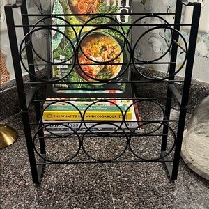 Target Black Metal Stackable Wine Rack 12" tall x 7" wide x 4" deep